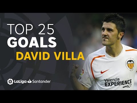 TOP 25 GOALS David Villa en LaLiga Santander