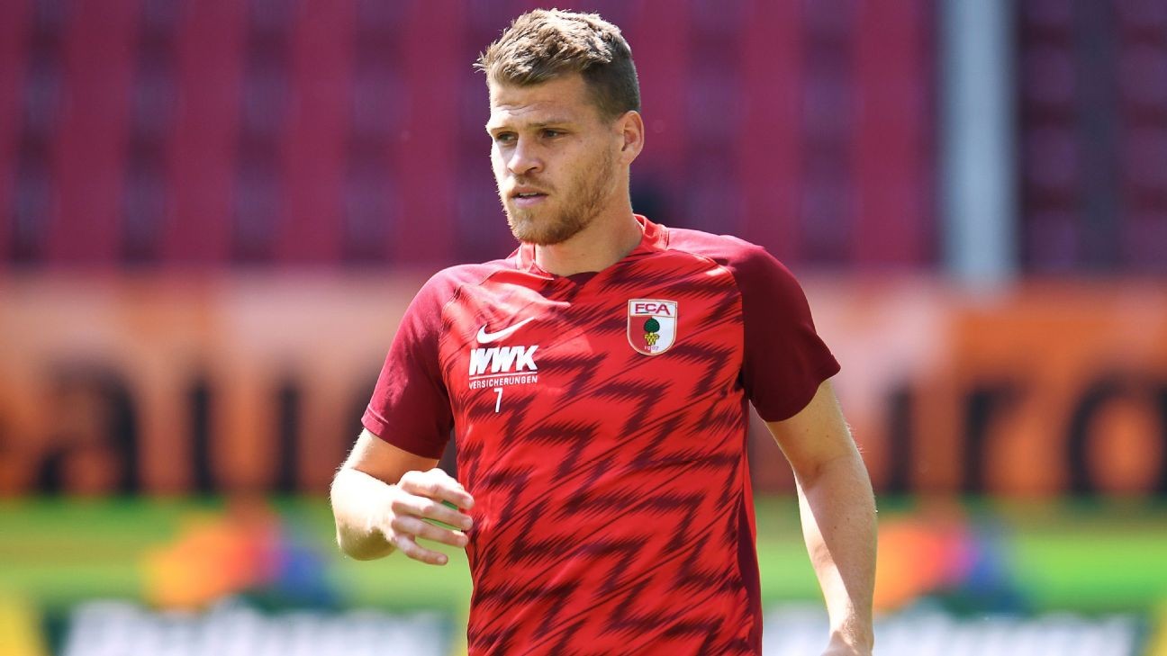 Augsburg's Niederlechner blames empty stadium for missed penalty