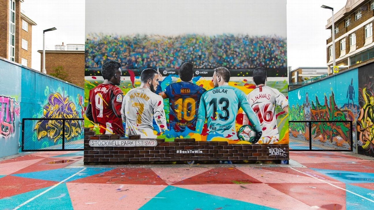 Messi in mural masterpieces: La Liga return marked by stunning street artworks