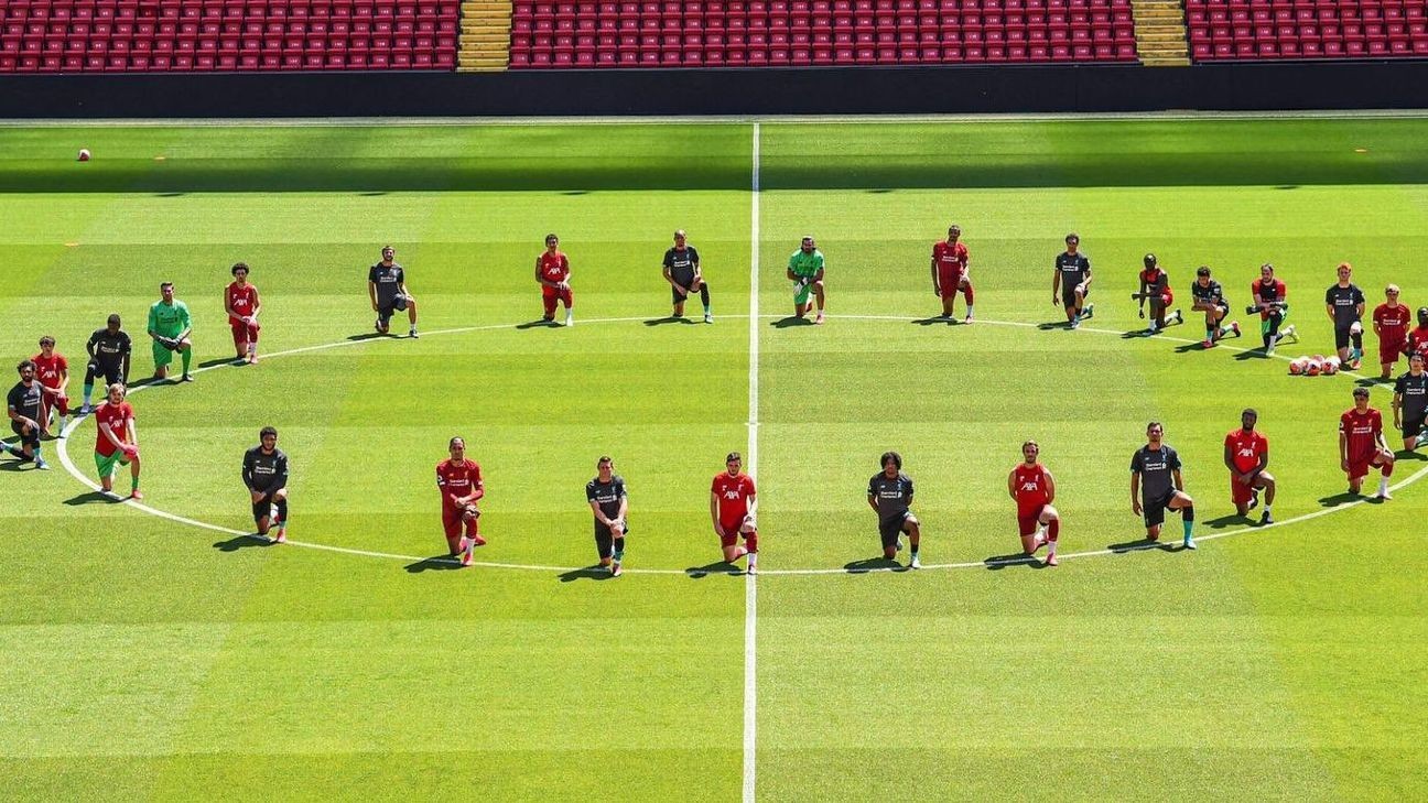 Prem approves BLM logo in place of player names