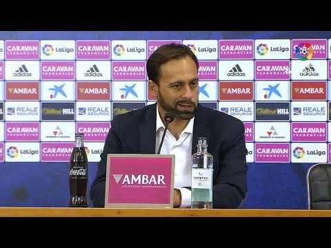 Rueda de prensa de Fran Fernández tras el Real Zaragoza vs AD Alcorcón (1-3)