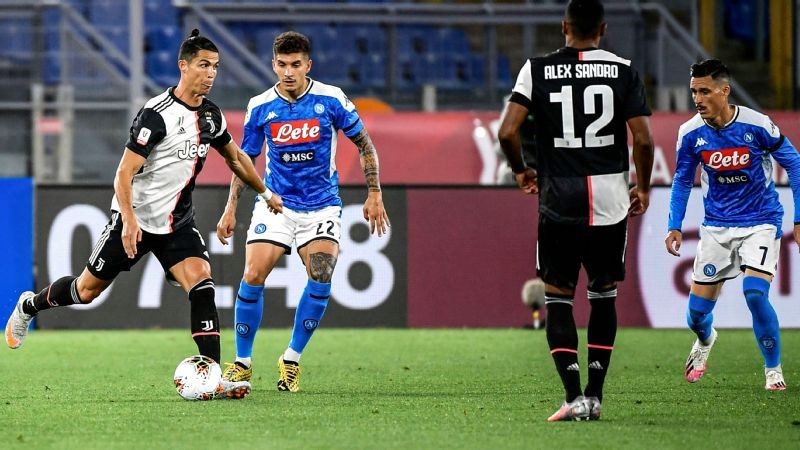 Juve, Ronaldo lose to Napoli in Coppa Italia final