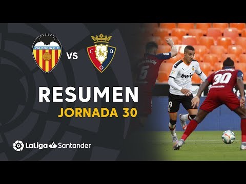 Resumen de Valencia CF vs CA Osasuna (2-0)