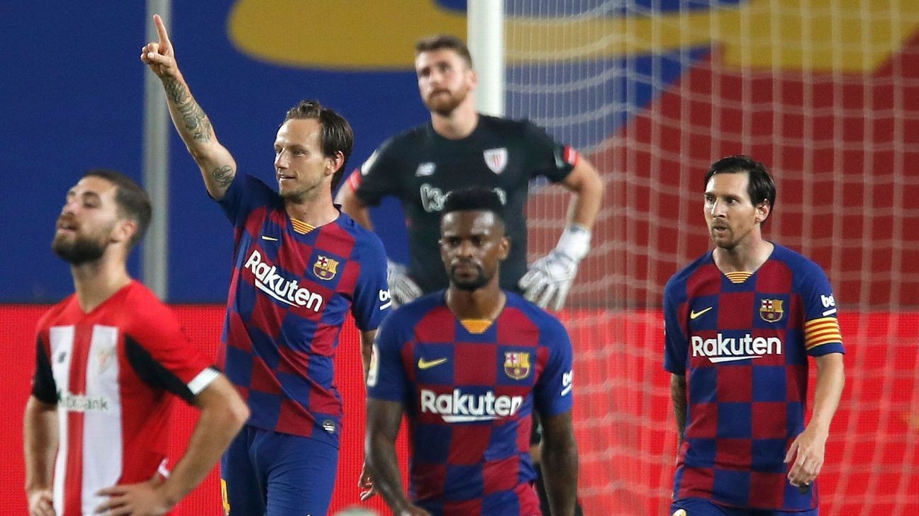 Rakitic 7/10 as Barca's title hopes survive tough Athletic test