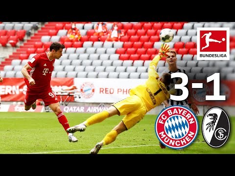 FC Bayern München vs. SC Freiburg I 3-1 I Lewandowski Now with 33 Goals