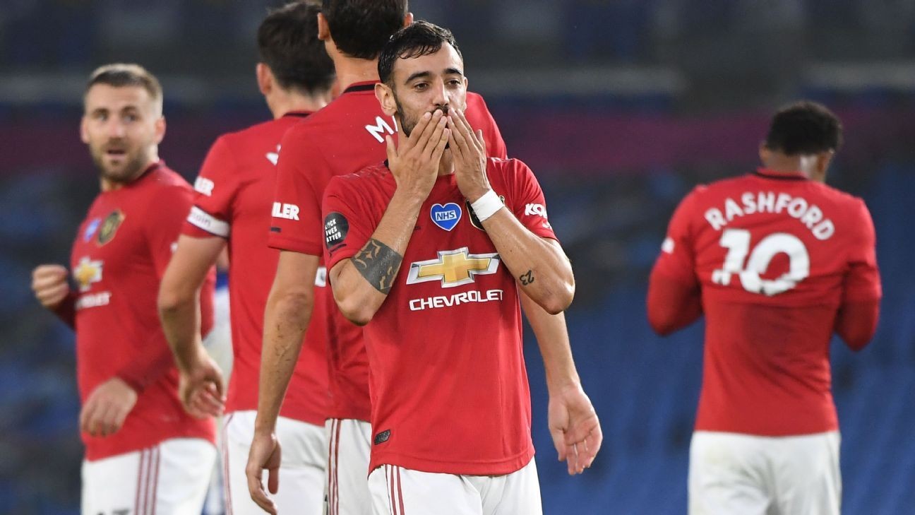 Fernandes, Greenwood star as Man United close on the top four