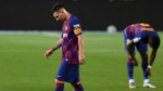 Messi scores 700th but Barca's title hopes now left hanging by a thread