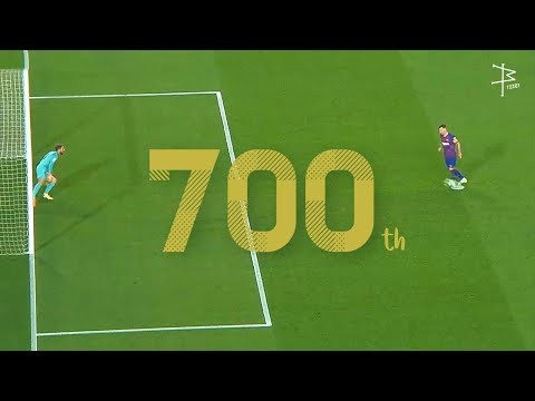 Messi | 1st, 100th, 200th, 300th, 400th, 500th, 600th, 700th Goals for Barcelona