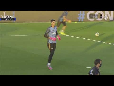 LIVE: Real Madrid warm up ahead of Getafe