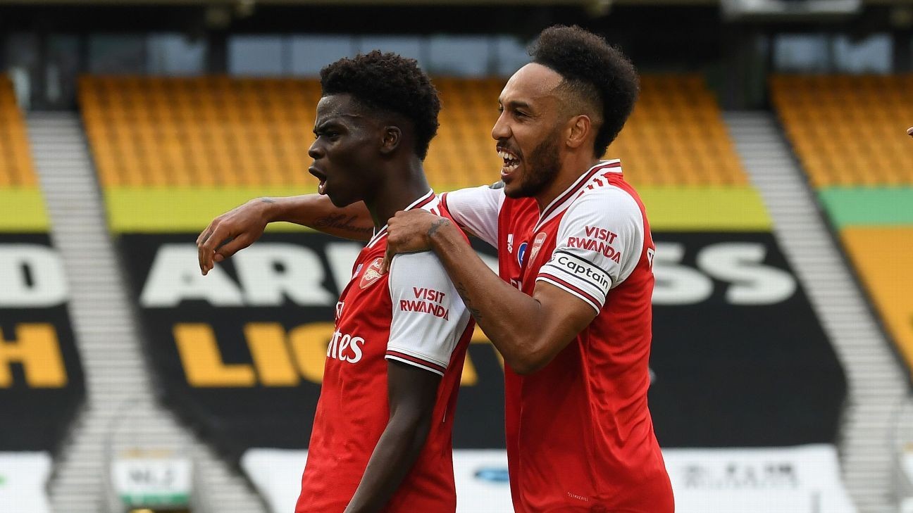 Aubameyang vital for Saka, Arsenal's other youngsters