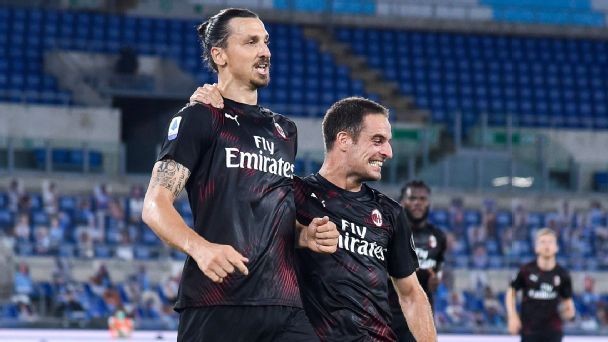 Ibra scores in return as Milan dent Lazio hopes