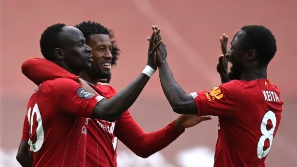 Liverpool beat Villa in Anfield return as champions