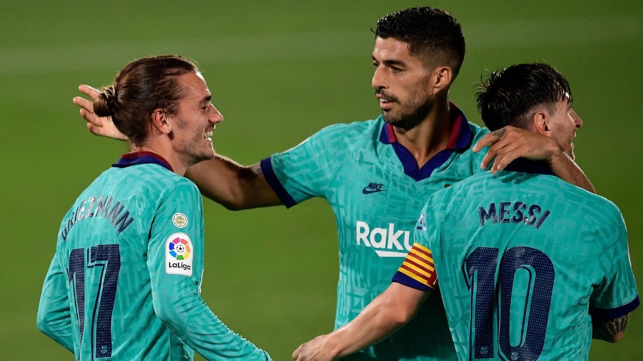Barca's new formation sees Griezmann, Suarez, Messi combine brilliantly