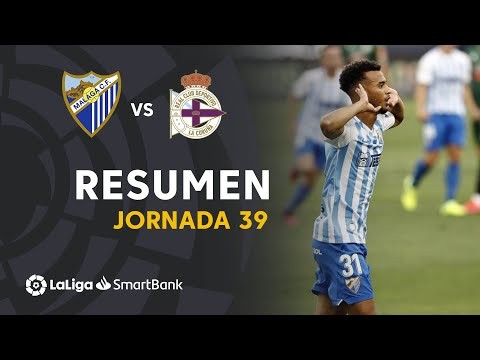 Resumen de Málaga CF vs RC Deportivo (1-0)
