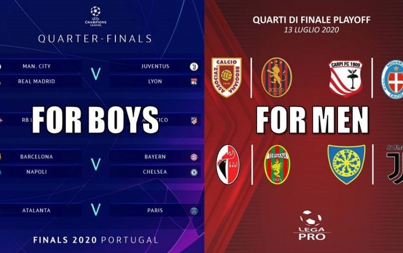 Lega Pro take cheeky dig at Champions League draw