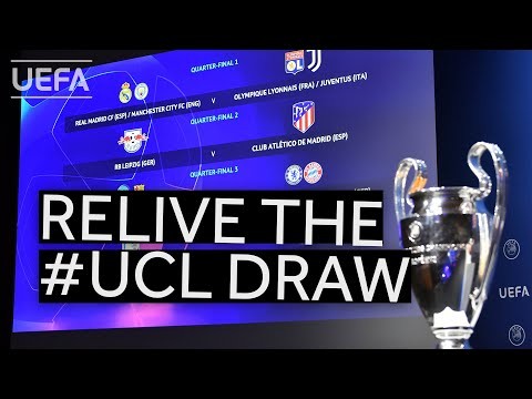 Relive the UEFA Champions League quarter-final, semi-final and final draws!
