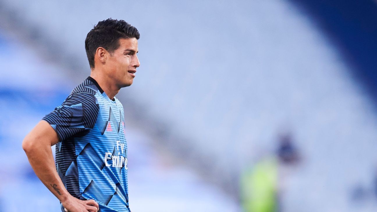 Zidane unsure if James will play for Real again