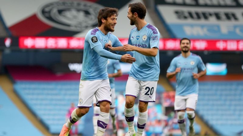 Silva, Jesus score as Man City beat Bournemouth