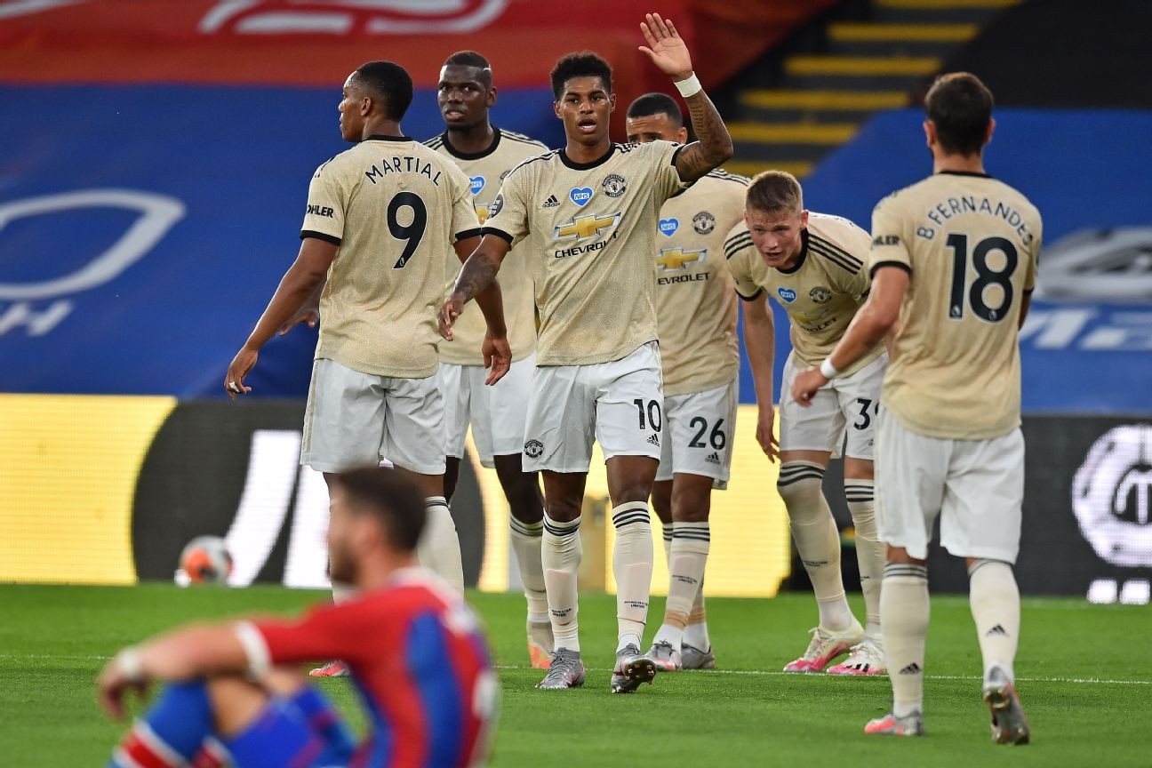 Man United beat Palace with Rashford, Martial goals