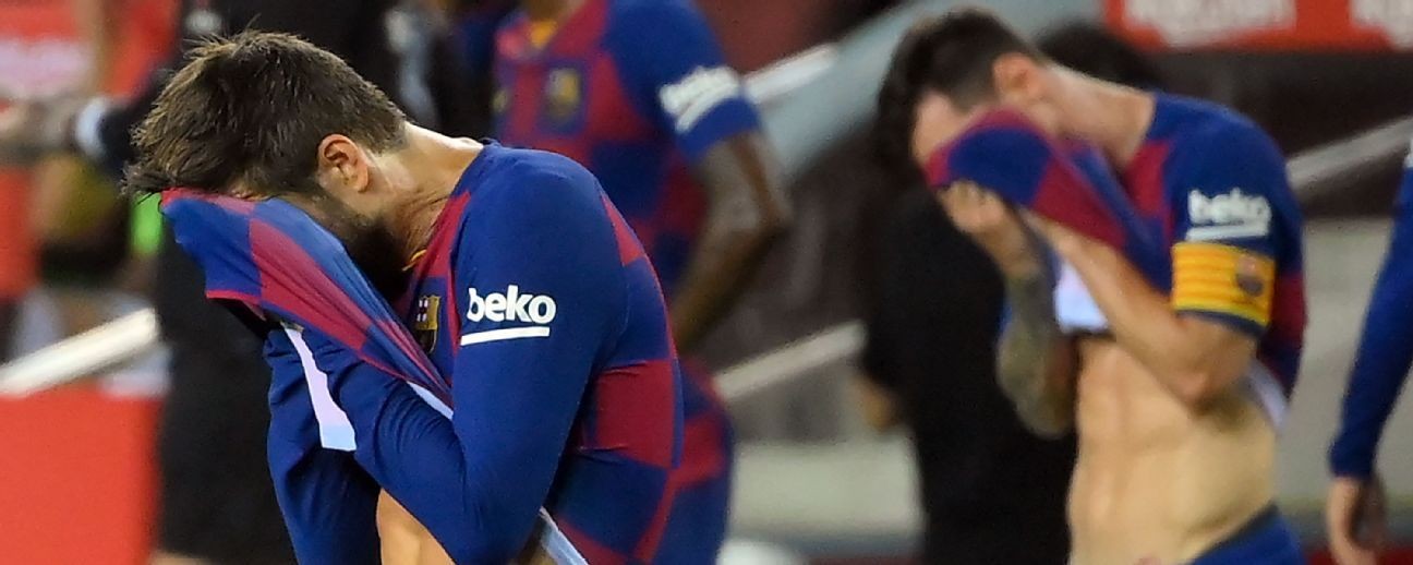 Barca lose to Osasuna, concede crown to Real