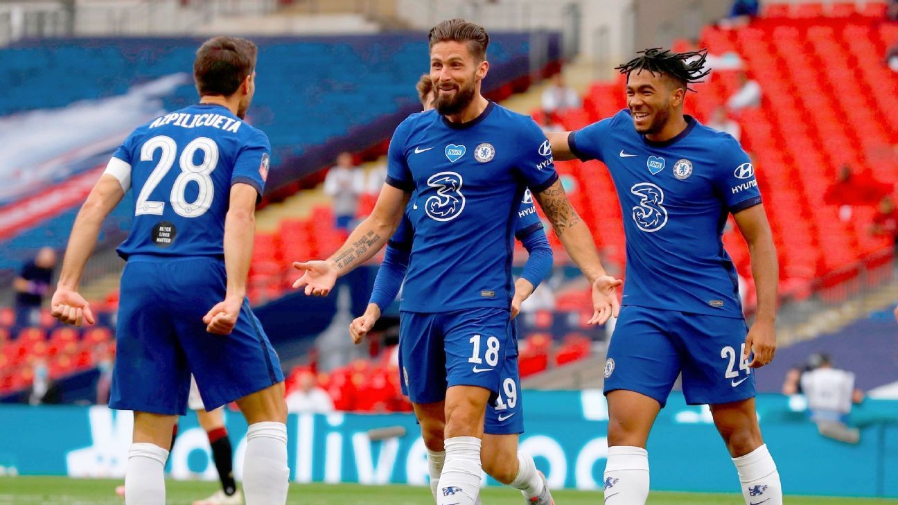 Giroud, Willian 9/10 as Chelsea reach FA Cup final