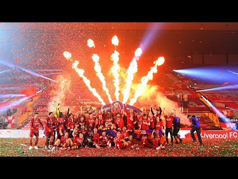 CHAMPIONS! Liverpool's Premier League trophy lift