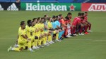 Fans boo players kneeling before MLS game