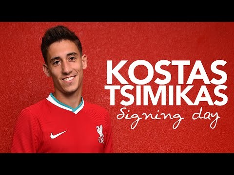 Signing day: Kostas Tsimikas gets his first taste of Melwood & a video call from the boss
