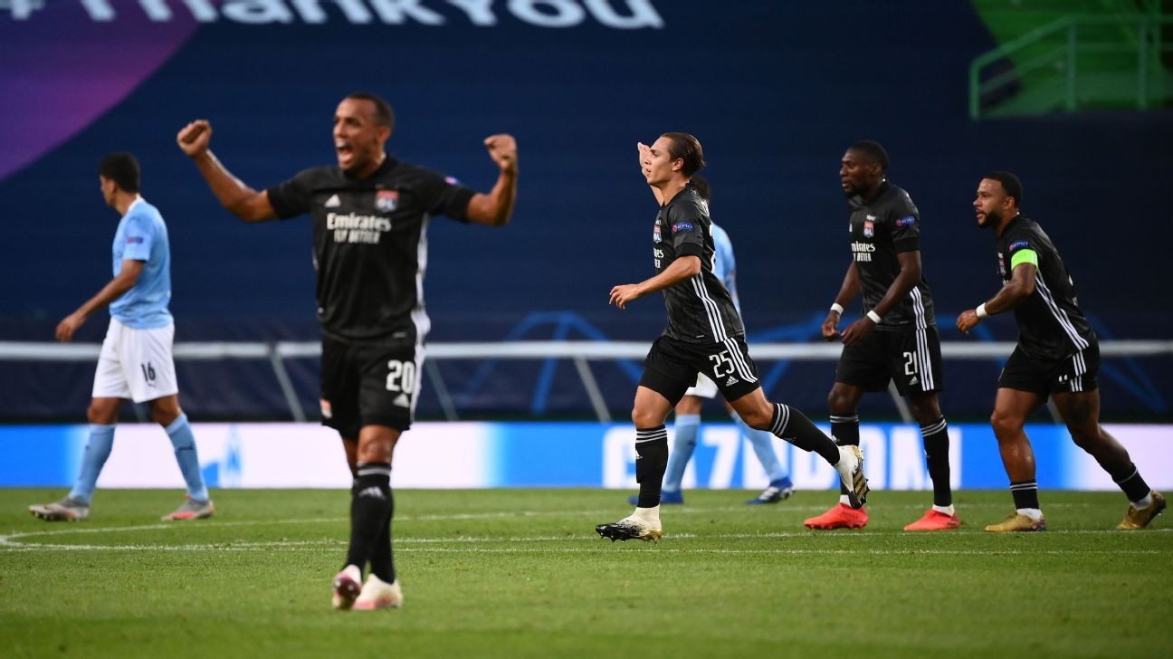 Lyon stun error-prone City to reach UCL semis