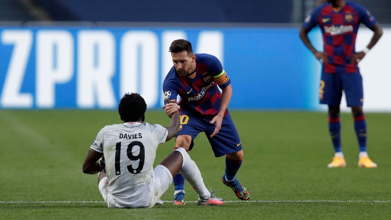 Davies: 'Upset' Messi wouldn't give me his shirt