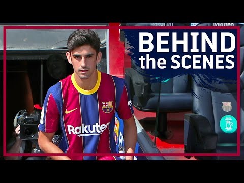 EXCLUSIVE: Trincão's officially unveiled at the CAMP NOU!