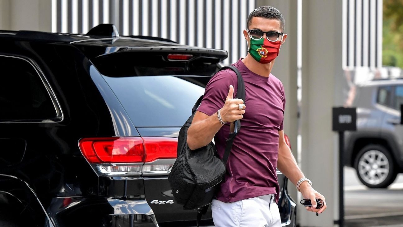 Ronaldo told to wear mask during Portugal win