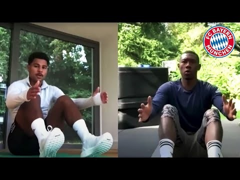 Triple Winners Gnabry, Alaba & Co. sweating at Cyber Training | FC Bayern