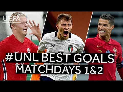 RONALDO, HAALAND, BARELLA: #UNL BEST GOALS, Matchdays 1&2