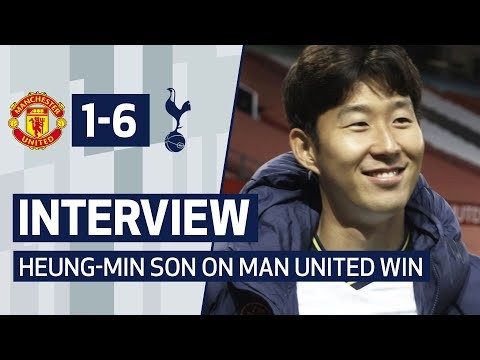 INTERVIEW | HEUNG-MIN SON ON TWO GOALS IN AMAZING MAN UNITED WIN | Man United 1-6 Spurs