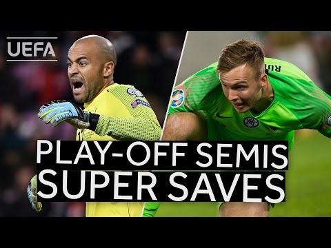 RANDOLPH, RODÁK: Great SAVES from the play-off semifinals of EURO Qualifiers