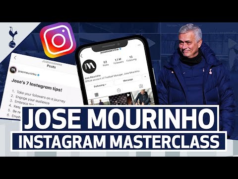 JOSE MOURINHO'S INSTAGRAM MASTERCLASS | Jose's 7 tips to improve your Instagram!