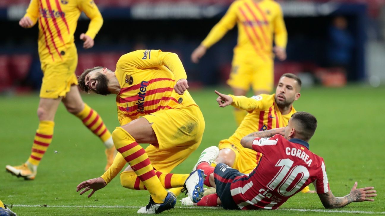 Pique knee knock leaves Barca in quandry