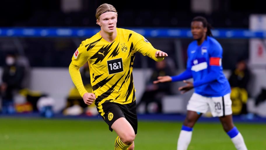 2020 Golden Boy Erling Haaland Puts in Career Best Performance Against Hertha Berlin