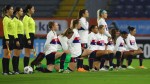 USWNT show BLM support, kneel during anthem