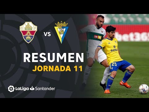 Resumen de Elche CF vs Cádiz CF (1-1)