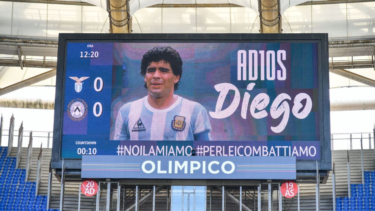 Football world pays tribute to Diego Maradona