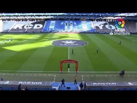 Calentamiento RCD Espanyol de Barcelona vs Real Sporting