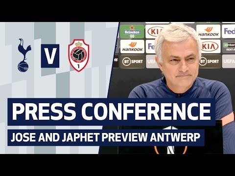 PRESS CONFERENCE | JOSE MOURINHO AND JAPHET TANGANGA PREVIEW ROYAL ANTWERP