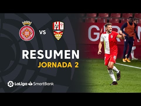 Resumen de Girona FC vs UD Logroñés (2-0)