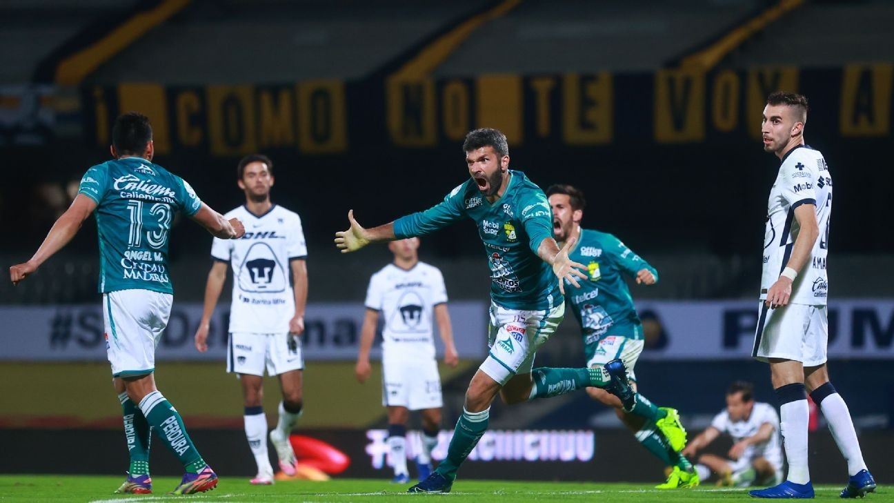 Liga MX final: Leon draws with Pumas in first leg