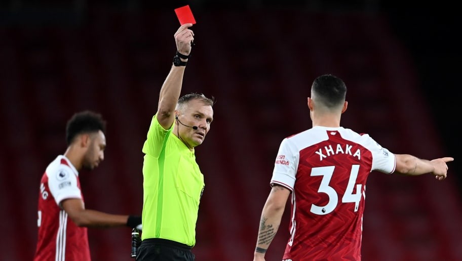 Mikel Arteta Reacts to Grant Xhaka Red Card Following Catastrophic Defeat