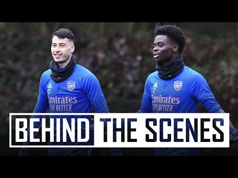 Hard work ahead of Everton clash | Behind the scenes at Arsenal training centre