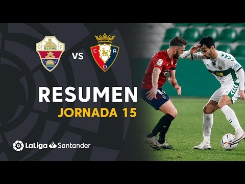 Resumen de Elche CF vs CA Osasuna (2-2)