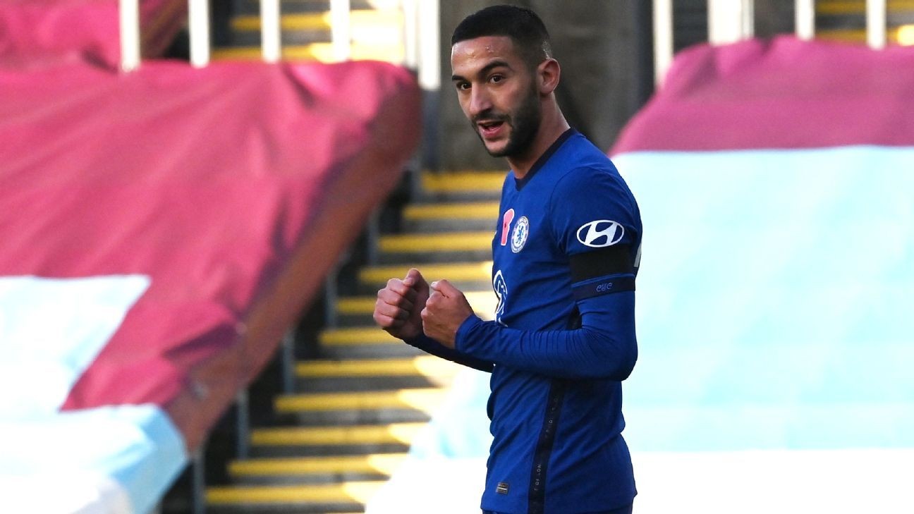 Lampard eyes Ziyech return; lauds Pulisic, CHO